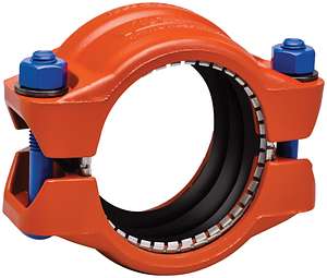 Victaulic Style 907 Transition Coupling - HDPE to Steel Pipe, Grade E Gasket, ASTM A536 Ductile Iron, Installation-Ready™, NSF/ANSI/CAN 61/372, Durable and Reliable