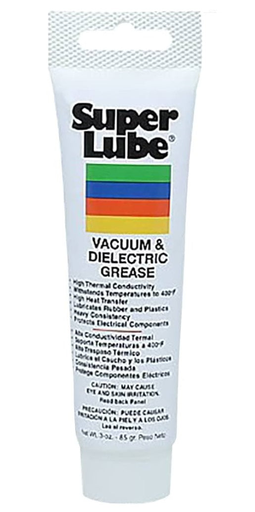 Super Lube 3 oz NSF Silicone Dielectric & Vacuum Grease - High-Performance Food Grade Lubricant for Electrical Insulation & Sealing | -40°F to 500°F