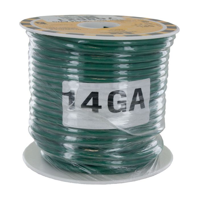 Techspan 14 Gauge Green TEW Wire 98' Spool - Cleanflow