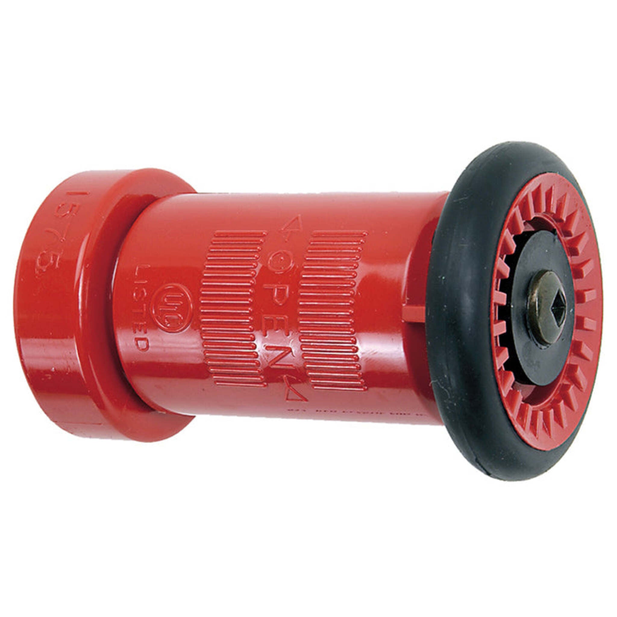 Buy thermoplastic fire hose fog nozzle in 3/4" to 2" NPSH. Adjustable stream to fog with shutoff. ULC listed (1-1/2"). Ships across Canada and the USA.