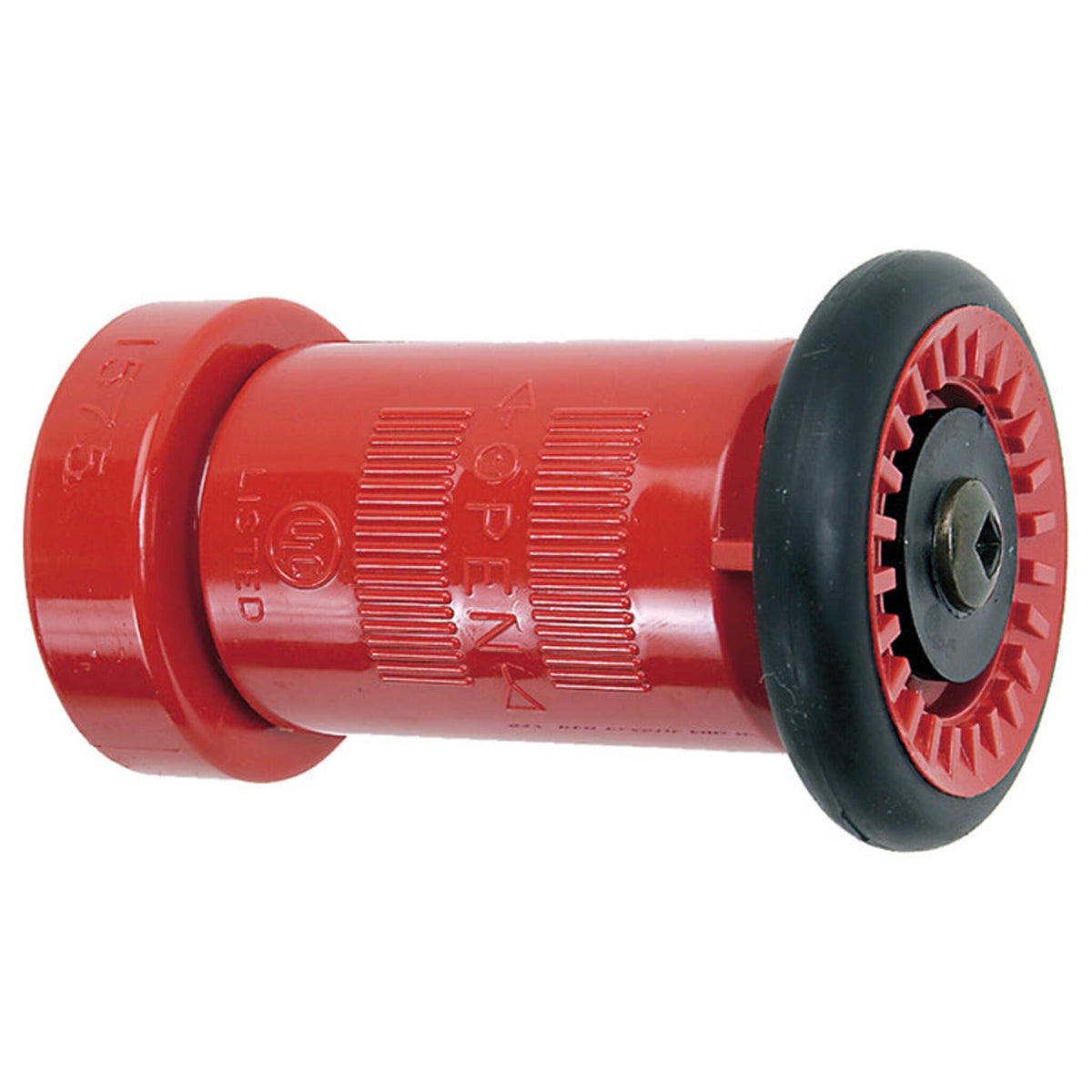 Buy thermoplastic fire hose fog nozzle in 3/4" to 2" NPSH. Adjustable stream to fog with shutoff. ULC listed (1-1/2"). Ships across Canada and the USA.