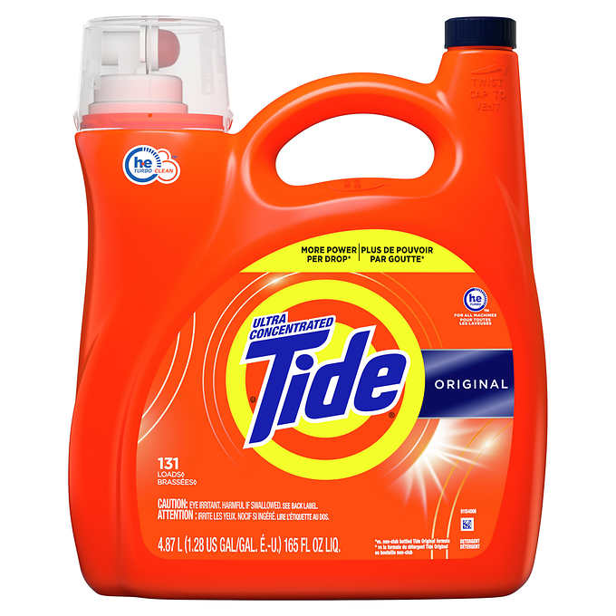 Tide Original Ultra Concentrated Liquid Laundry Detergent - 131 loads - 4.87L Size