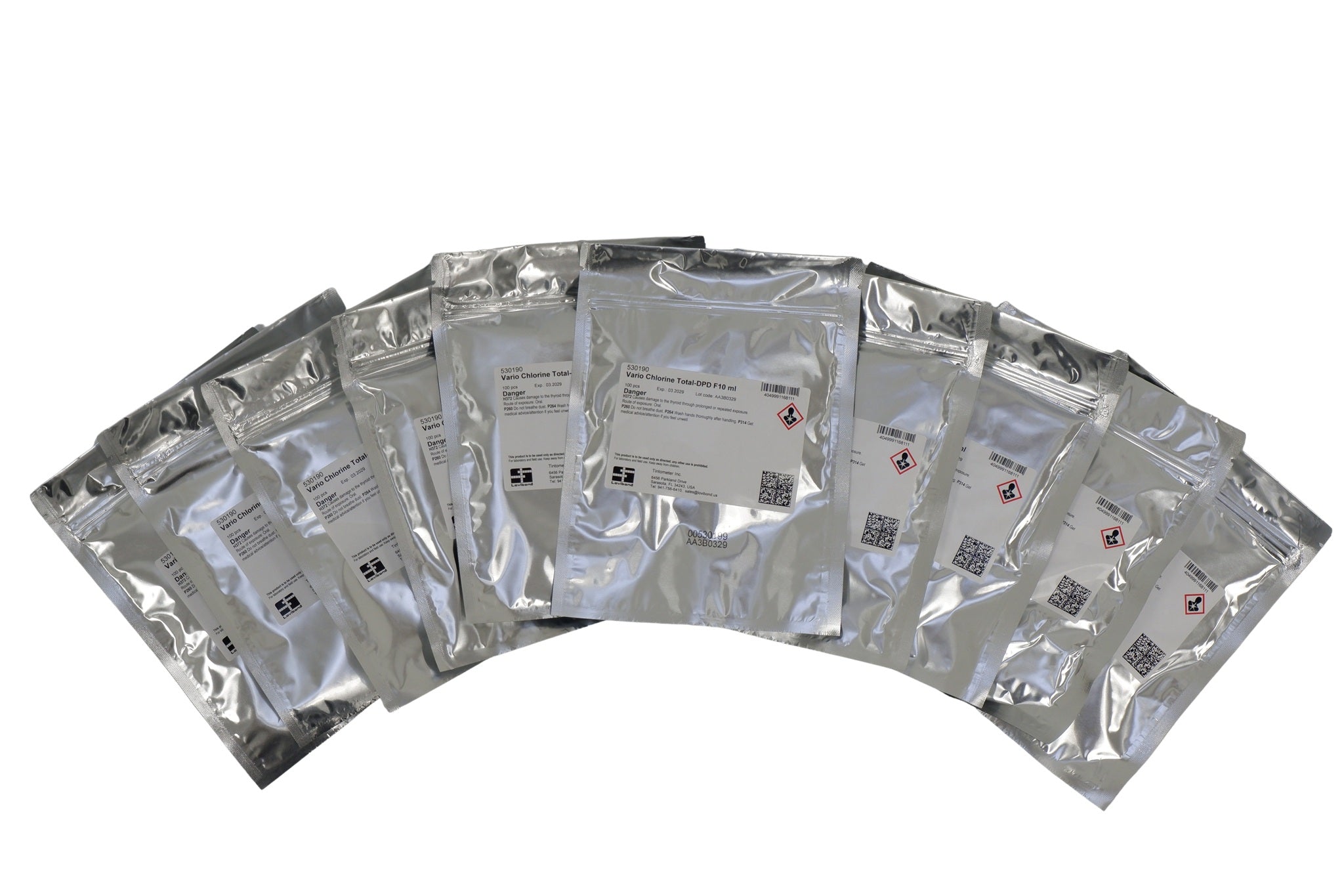 Vario 10 ml DPD Total Chlorine Powder Pillows | 1000 Pack | Municipal & Industrial Water Testing | 0.02–2.00 mg/L Accuracy