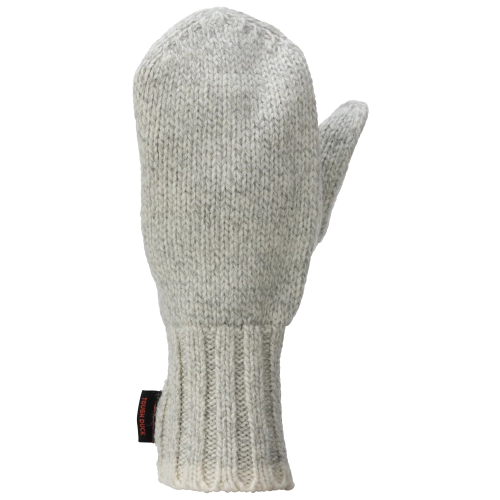 Tough Duck G333 brushed rag wool mitt back view