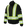 Tough Duck SJ49 zip front fleece safety jacket front view in black