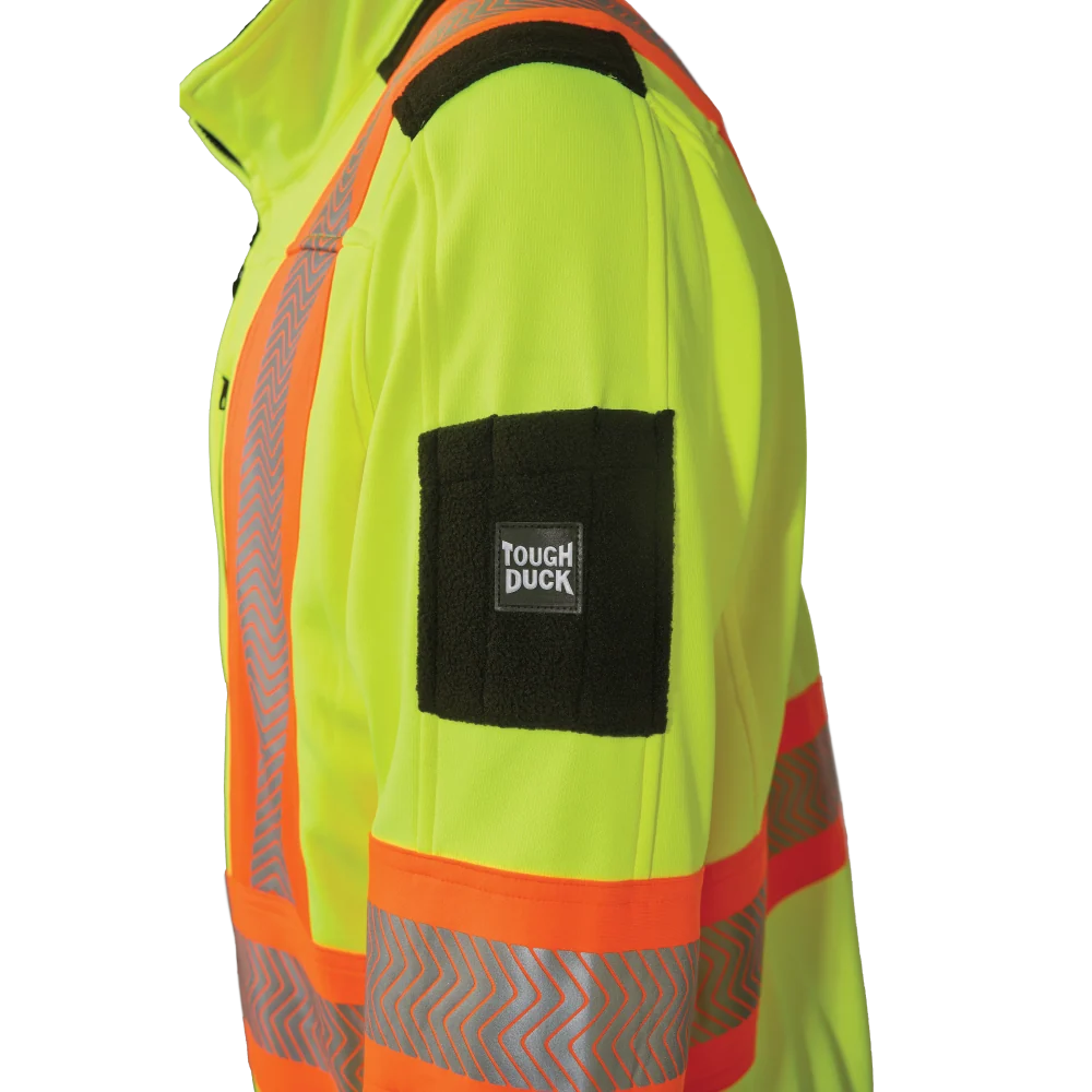 Tough Duck SJ49 safety jacket sleeve pocket detail