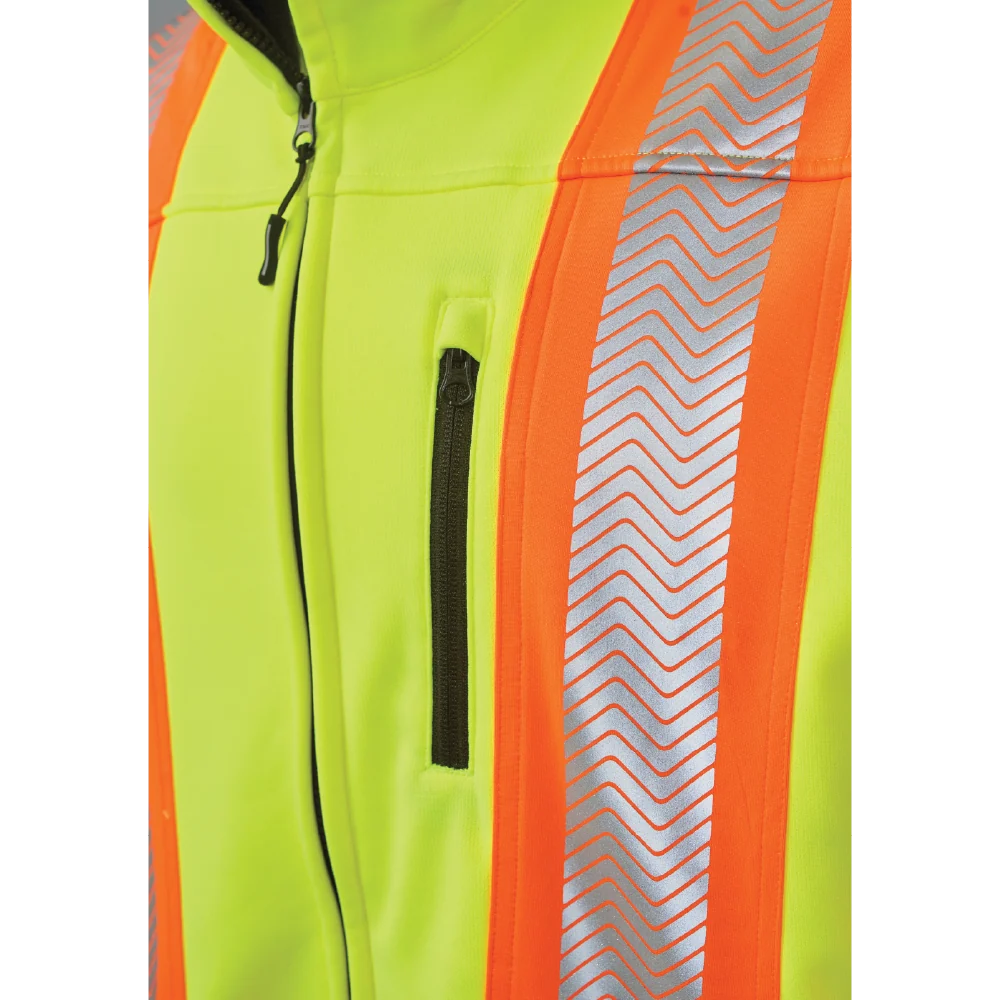 Tough Duck SJ49 safety jacket zippered security pocket detail