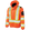 Tough Duck SJ50 light weight mesh-lined safety jacket front view in fluorescent orange with hood