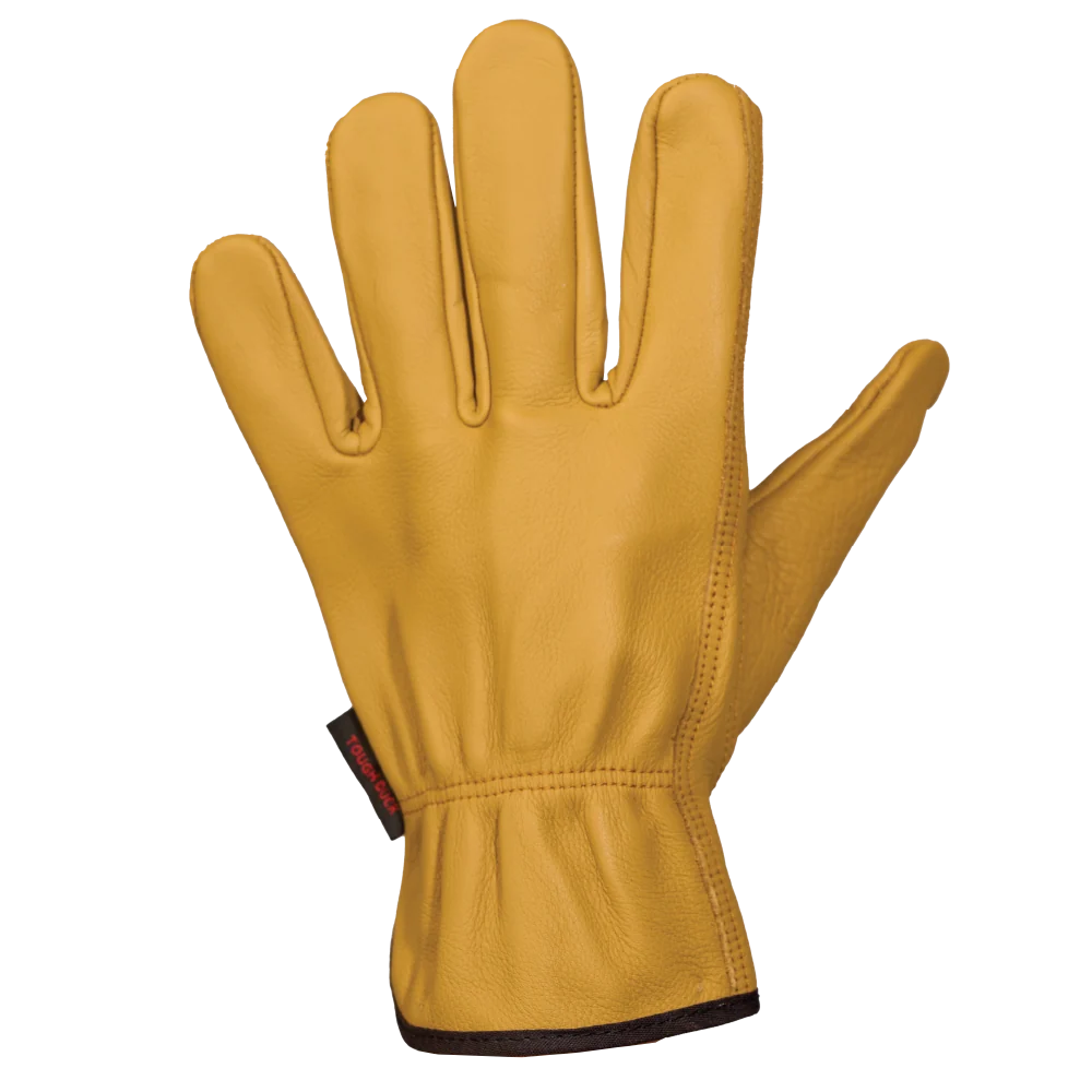 Tough Duck WG07 leather driver glove back view
