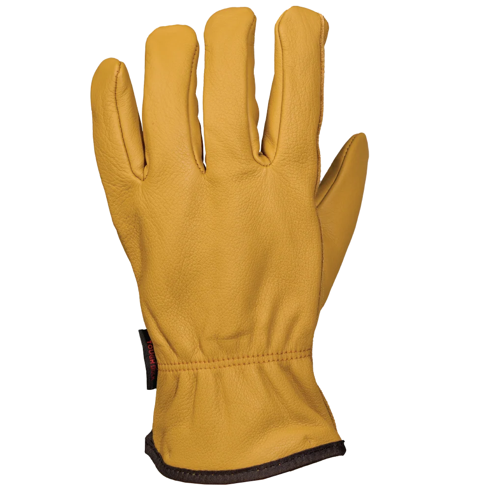 Tough Duck WG08 lined leather driver glove back view