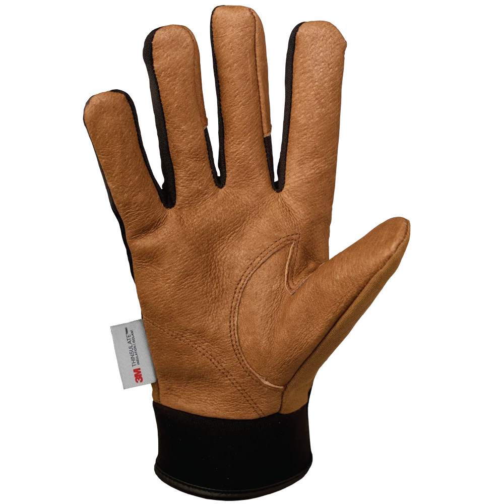 Tough Duck WG13 glove with brown leather palm
