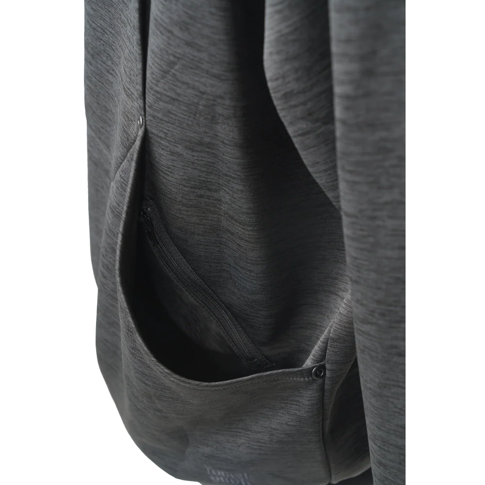 Close-up of the Tough Duck WJ46 Ultimate Work Hoodie side pocket detail