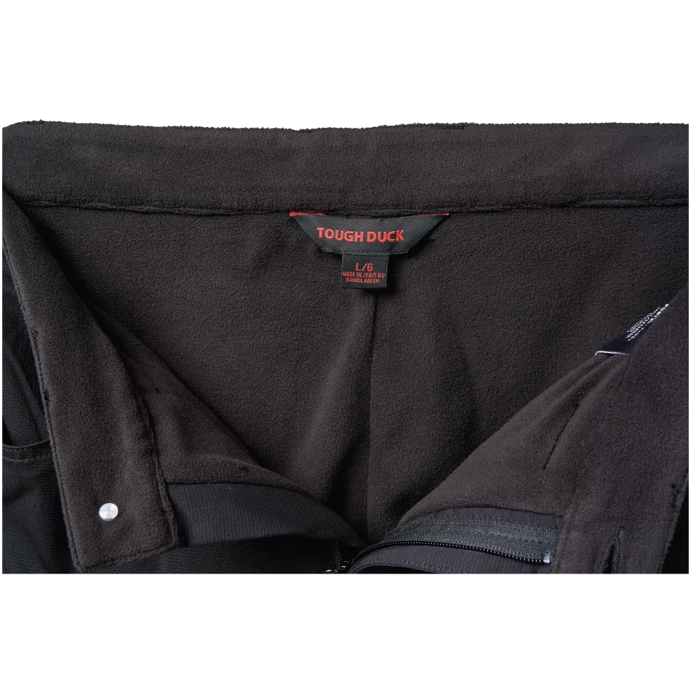 Tough Duck WP16 cargo pant interior fleece lining detail