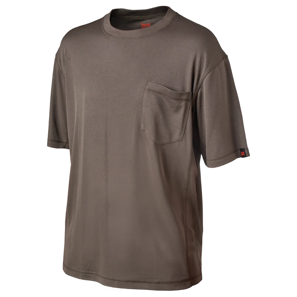 Tough Duck WT09 cooling T-shirt back view in carbon