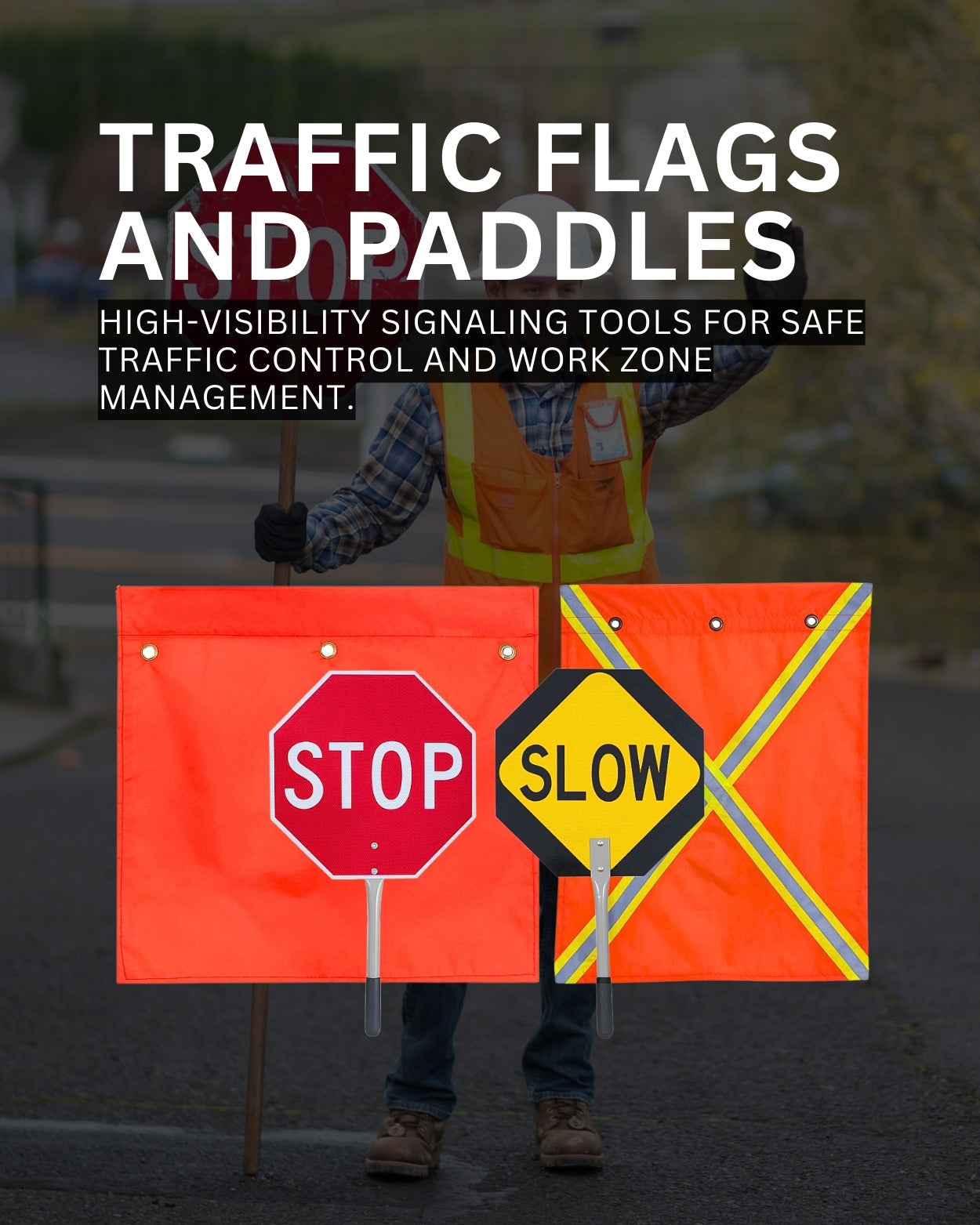 Traffic Flags and Paddles Banner