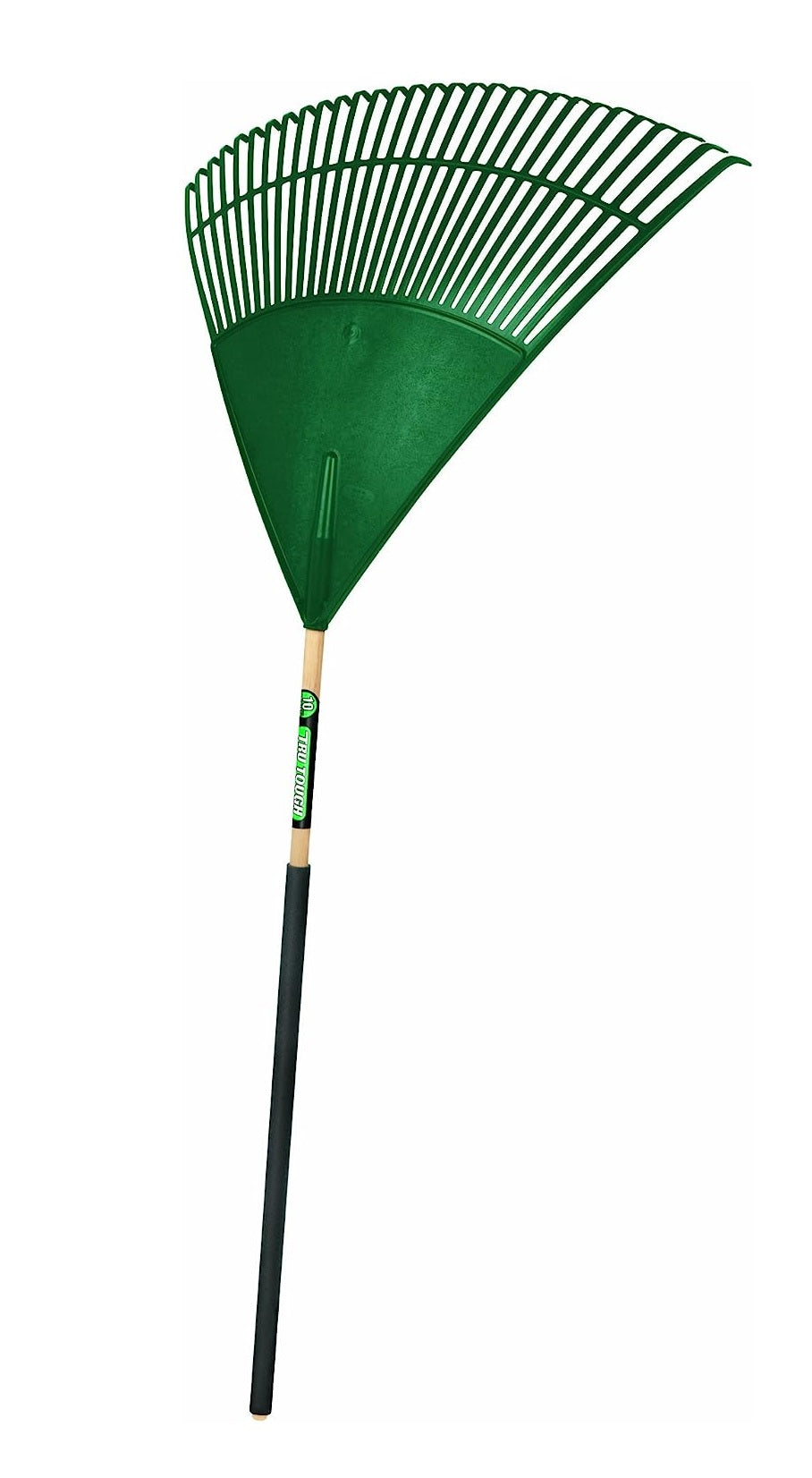 Truper Tru Tough Heavy Duty 30-Inch Poly Fan Head Leaf Rake with 48-Inch Wood Handle and 28-Inch Comfort Grip