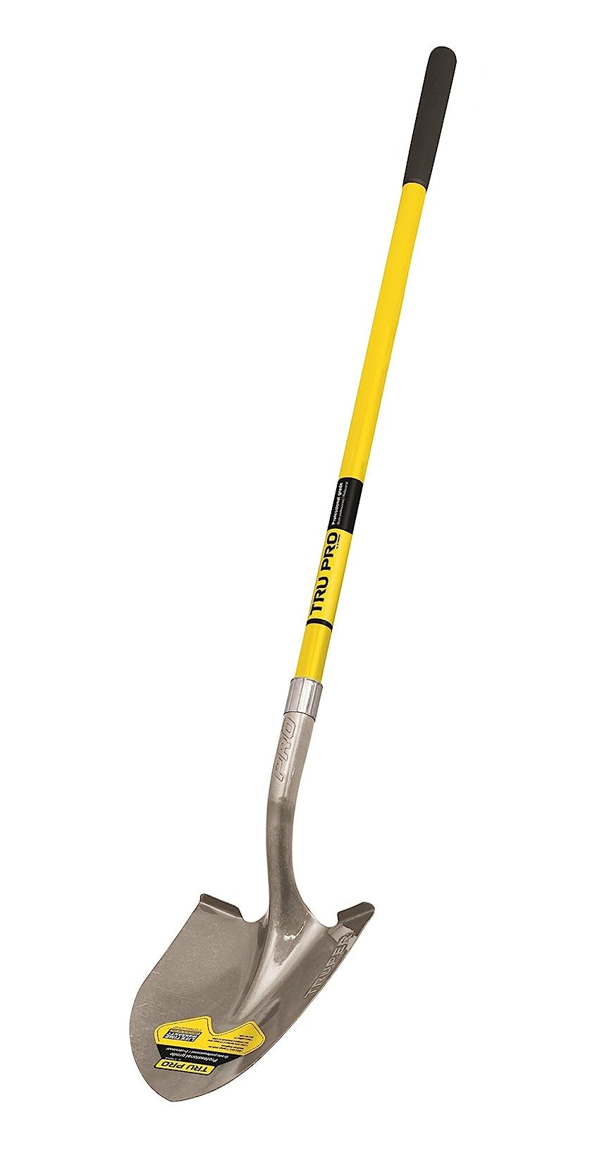 Truper Tru Pro Round Point Shovel with 48" Fiberglass Handle and Extended Steps