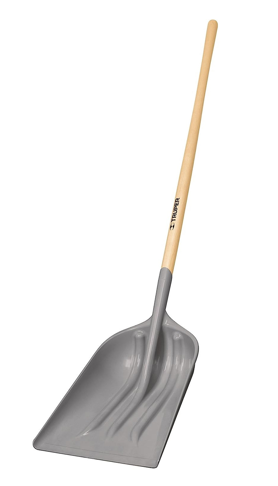 Truper Tru Tough ABS Scoop Shovel No.12 with 46-Inch Wooden Handle
