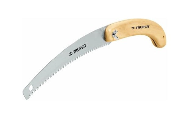 Truper 12-Inch Portable Folding Pruning Saw with Wood Handle