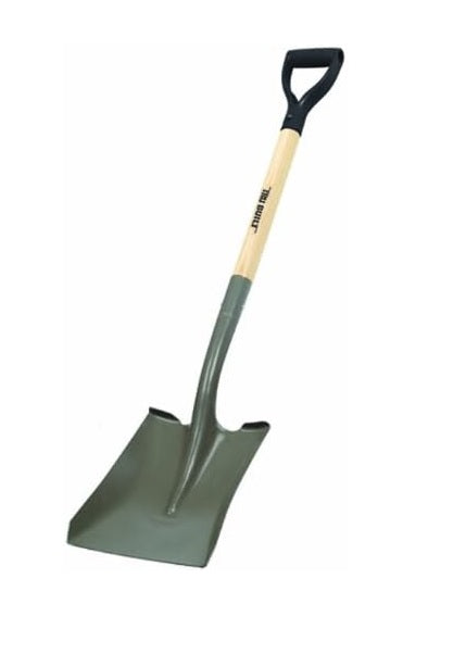 Truper Tru Built Square Blade Shovel with 28" D-Grip Wood Handle