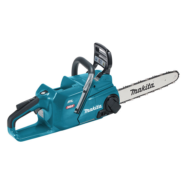 Makita 40Vmax XGT Brushless 14" Rear Handle Chainsaw w/ Battery & Charger - 5.0Ah Kit, Variable Speed, Chain Brake, Toolless Adjustment, Low Noise