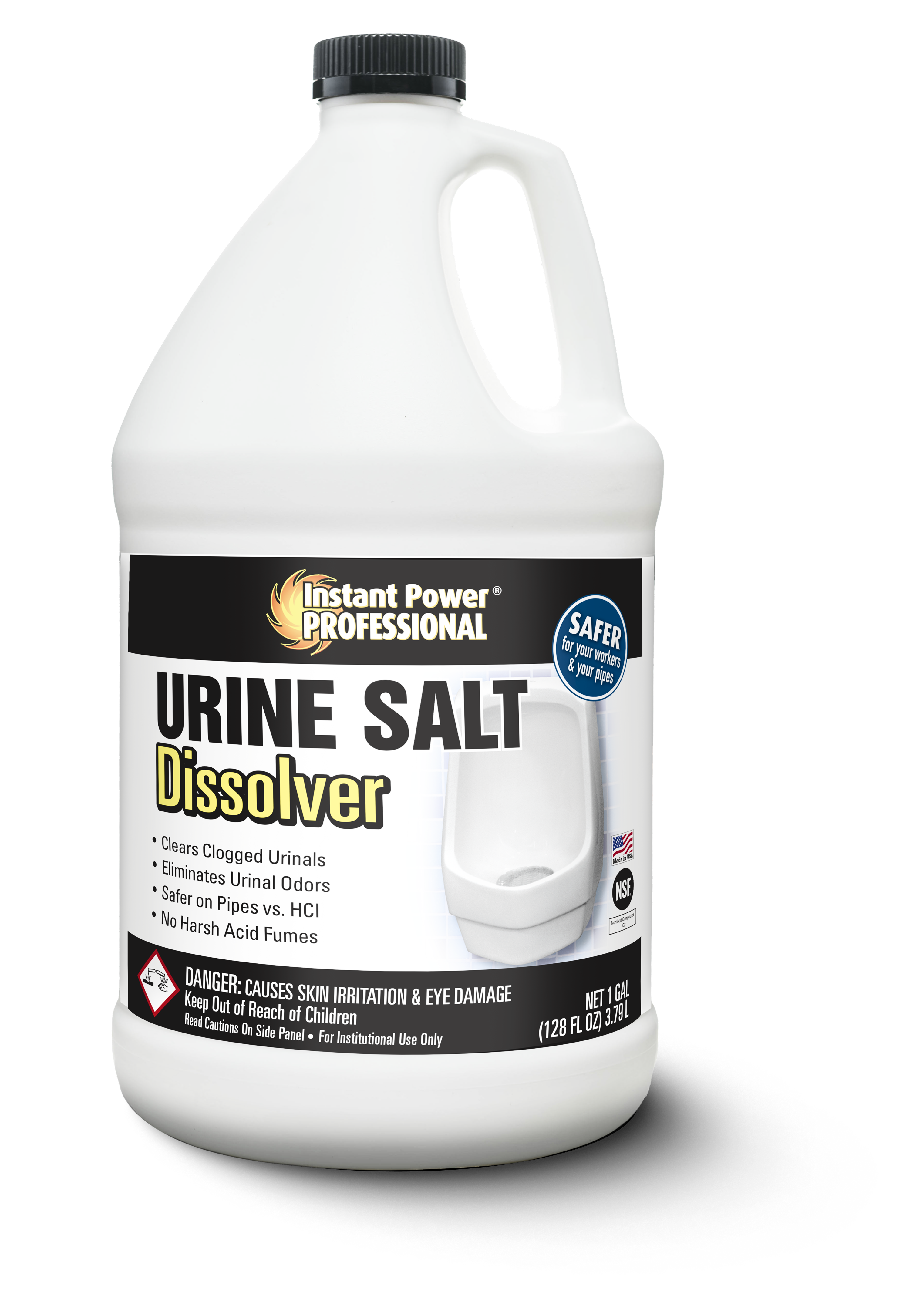 Instant Power Urine Salt Dissolver (1 Gallon) | Professional Urinal Scale Remover