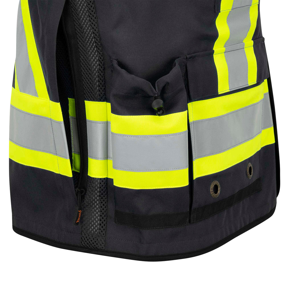 Pioneer Men's Hi-Vis Antimicrobial Surveyor Vest – 600D Oxford Polyester, PU Coated, ANSI/CSA Certified, Mesh Back, 15 Pockets | Size S-3XL - Items
