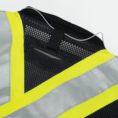 Pioneer Men's Hi-Vis Antimicrobial Surveyor Vest – 600D Oxford Polyester, PU Coated, ANSI/CSA Certified, Mesh Back, 15 Pockets | Size S-3XL - Items
