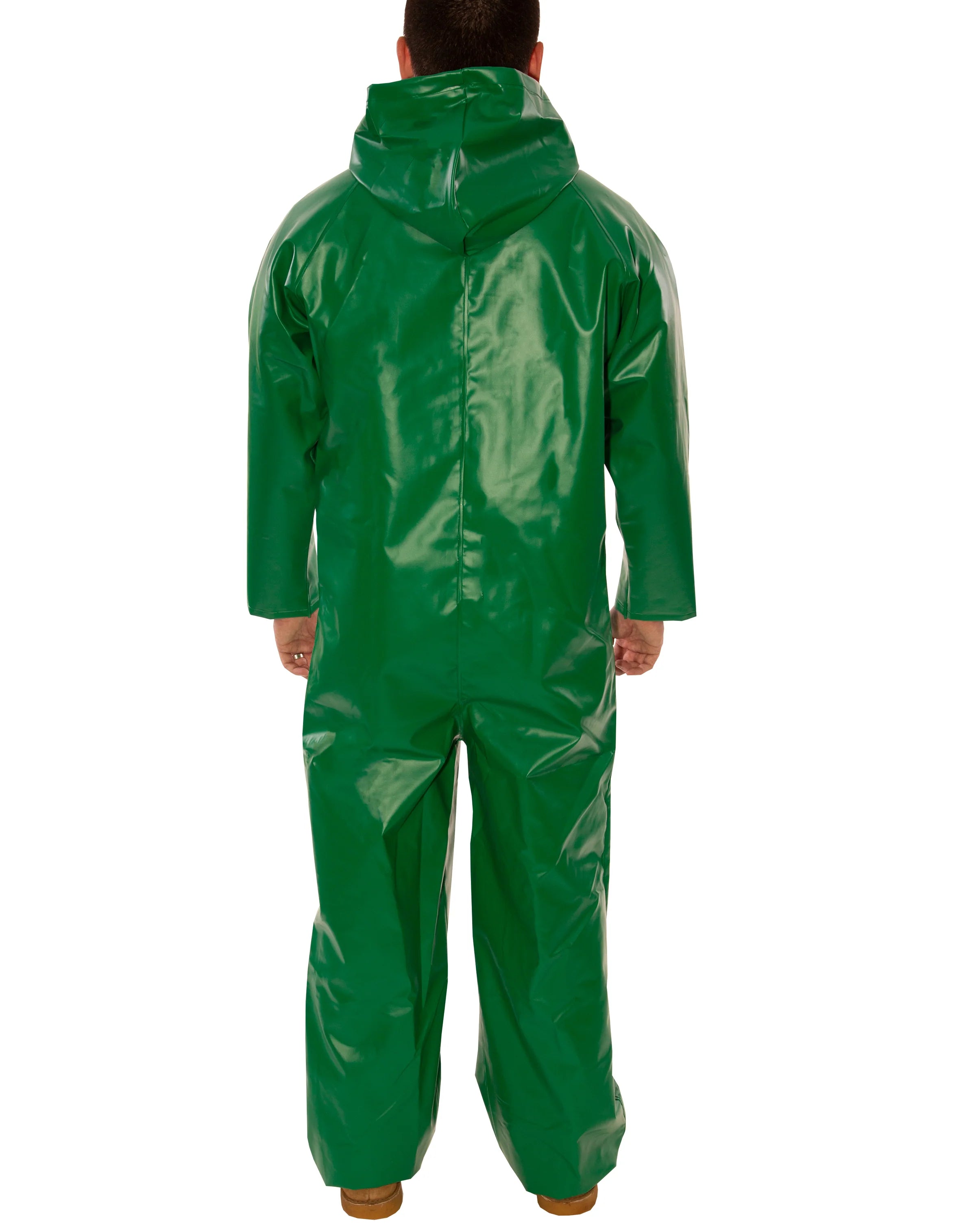 Tingley SafetyFlex® Flame Resistant Coverall - Chemical & Acid Resistant PVC, Liquid Proof, Dual Storm Fly Front, Mildew Resistant, ASTM D6413 Certified