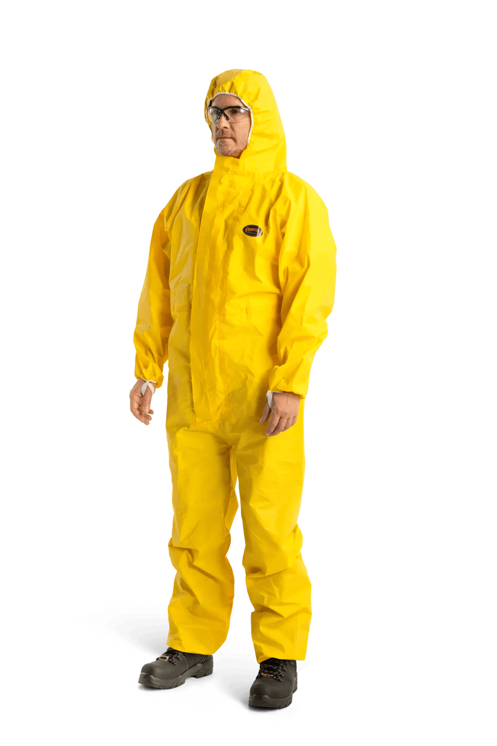 Disposable Chemical Resistant Coveralls - Yellow - Case of 25