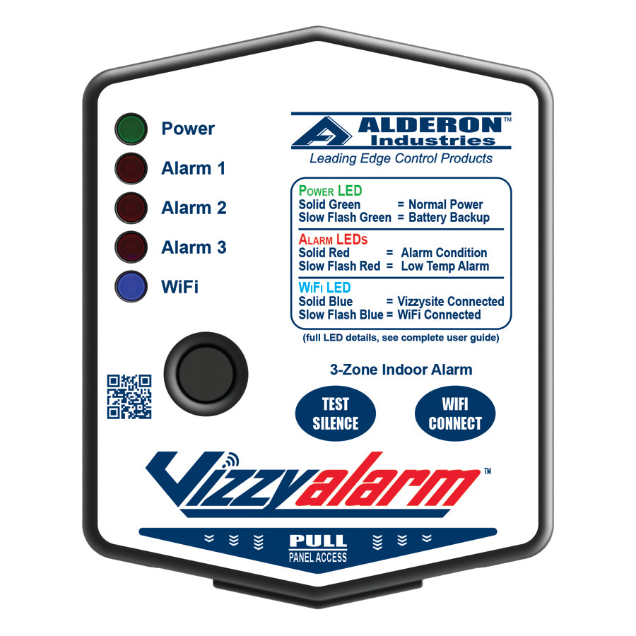 Alderon VizzyAlarm™ WiFi 3-Zone Liquid Level Remote Notification Alarm