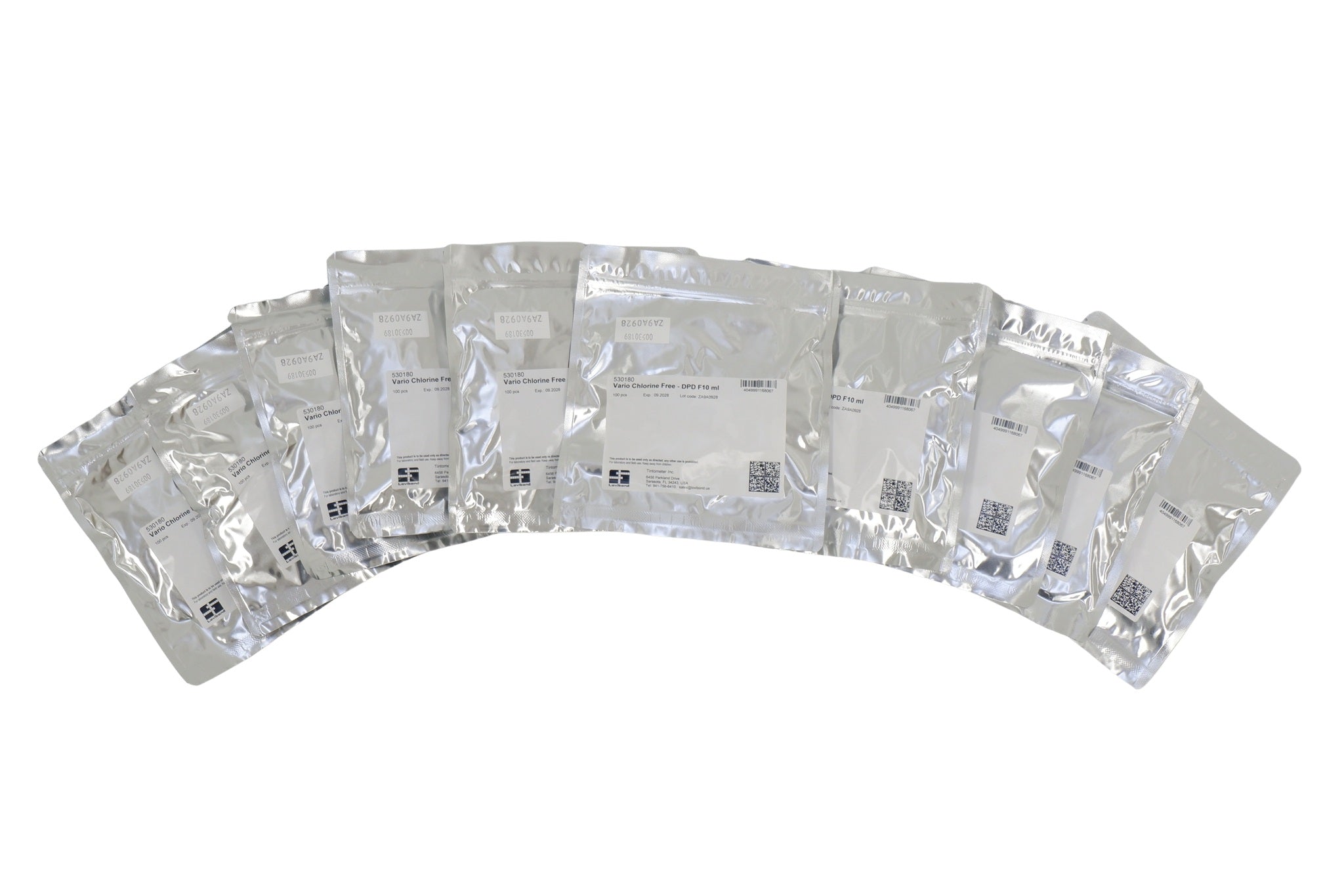 Vario 10 ml DPD Free Chlorine Powder Pillows | 1000-Pack | Ideal for Municipal Water Testing | Accurate Range 0.02–3.50 mg/L Residual Chlorine