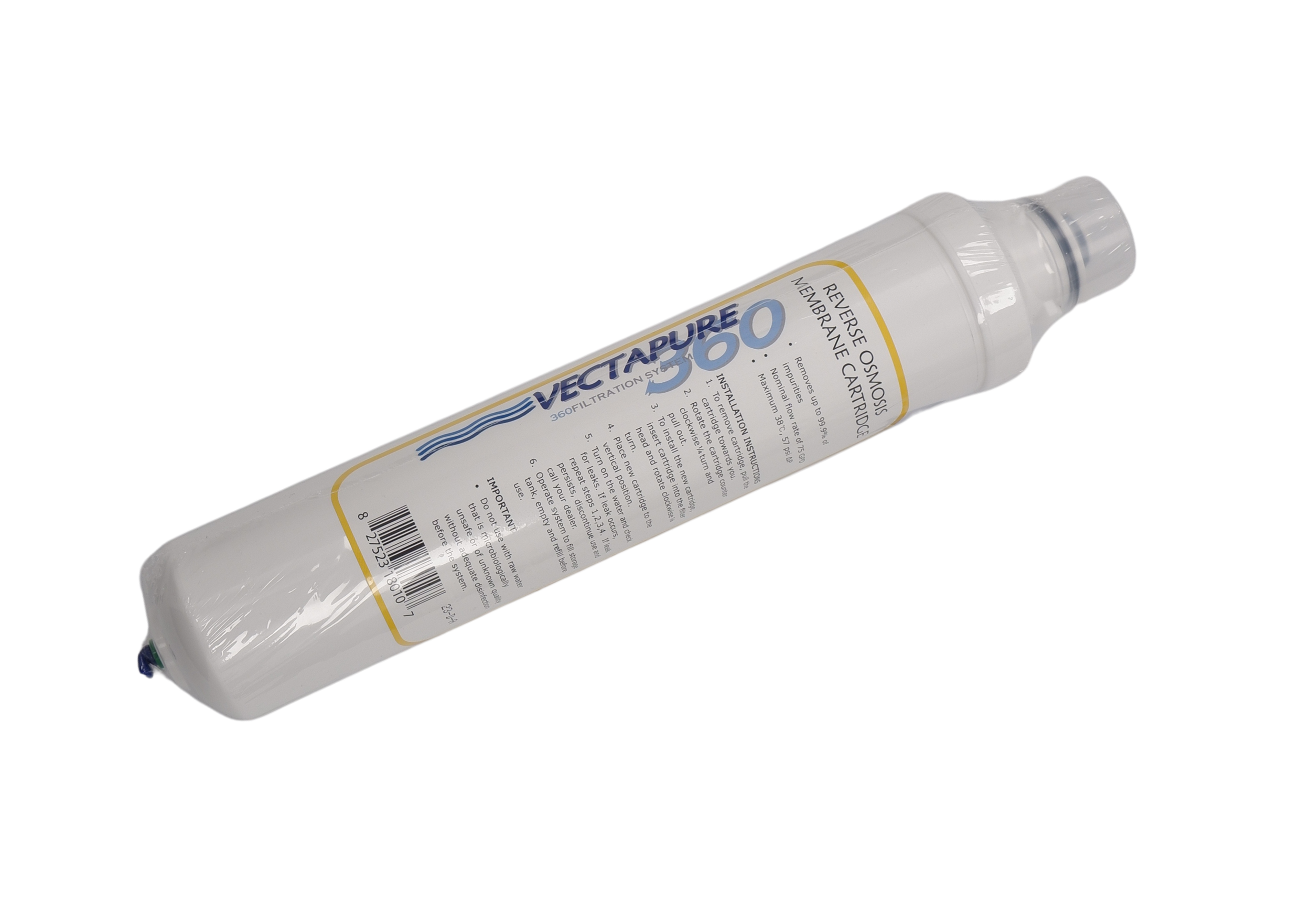 Vectapure 360 Yellow Replacement R/O Membrane Cartridge