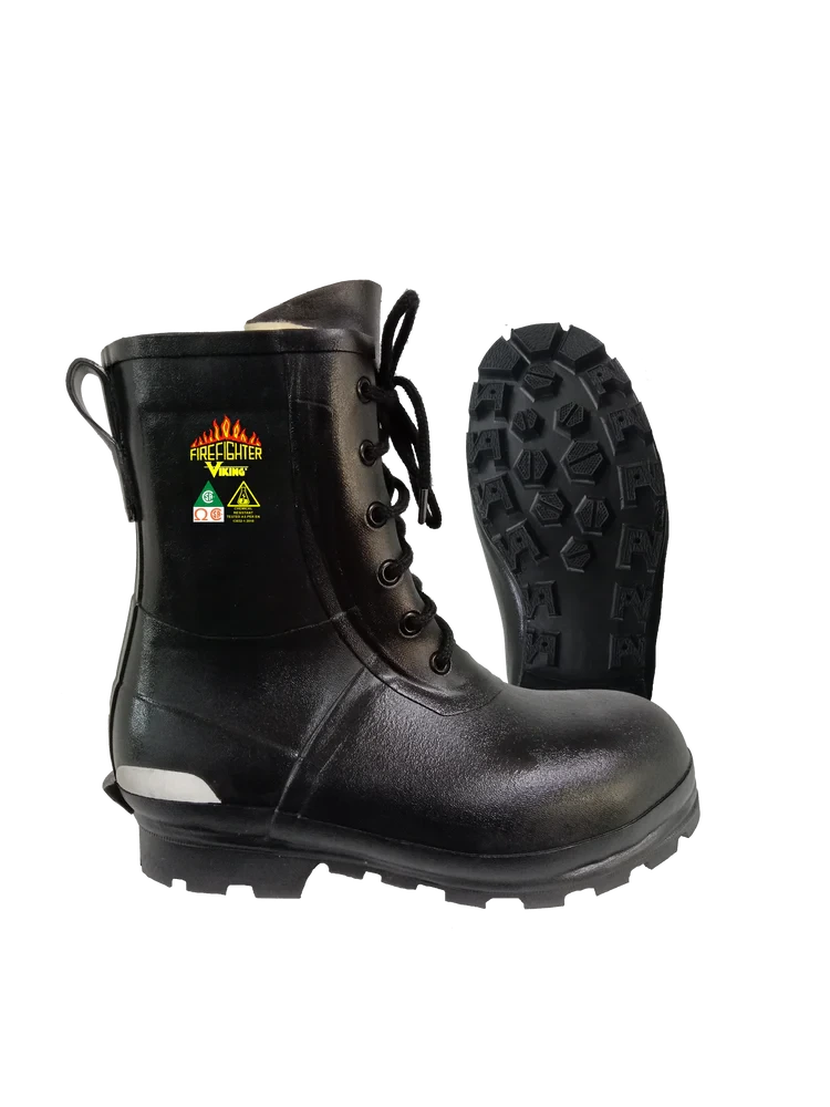 Side view of Viking Firefighter waterproof wildland safety boot