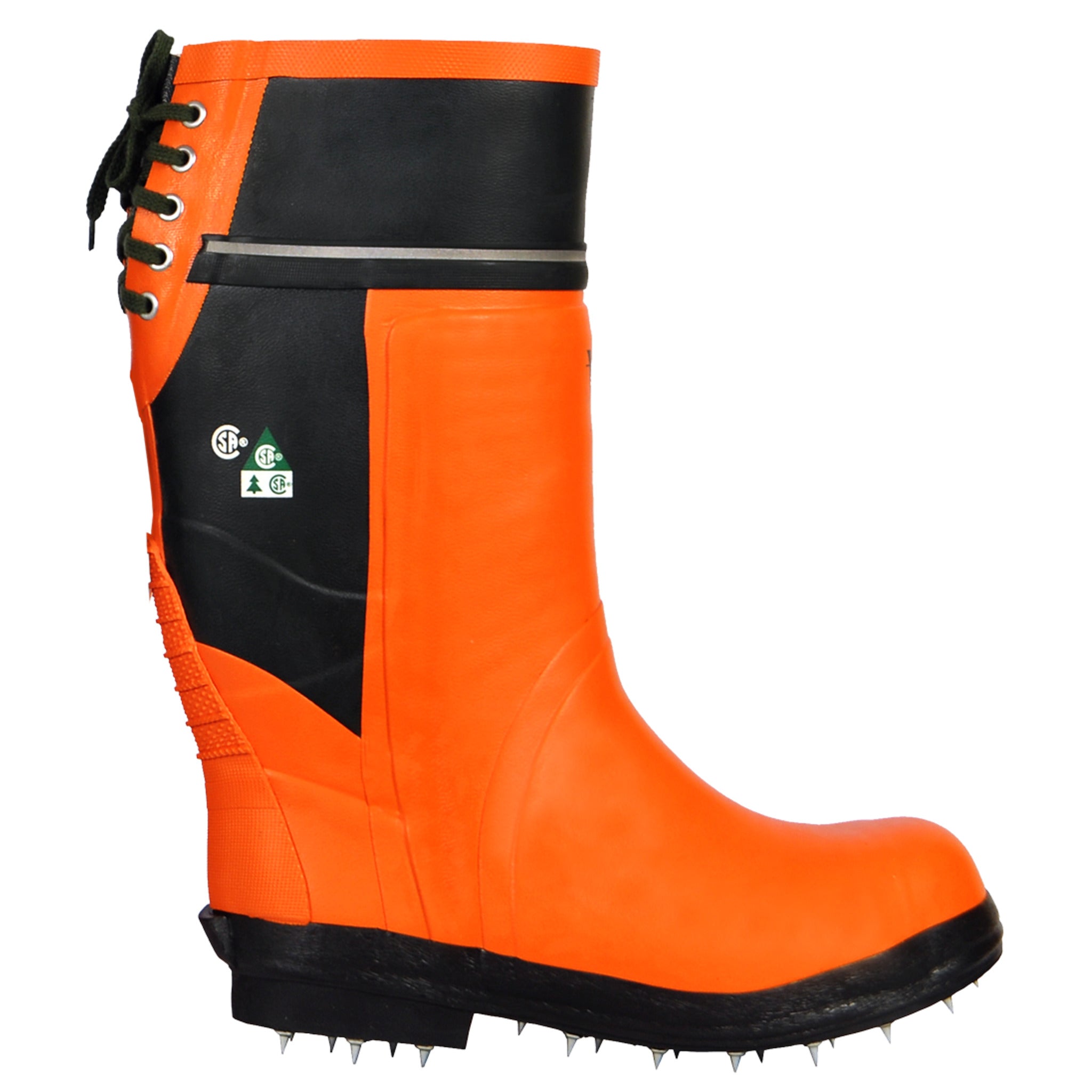 Viking® VW69-1 Timberwolf Boots with Spiked Sole - Chainsaw Cut Protection Class 3, Steel Toe, Caulked Sole, Chemical & Oil Resistant, High Impact, Flexible, Reflective for Arborists & Forestry
