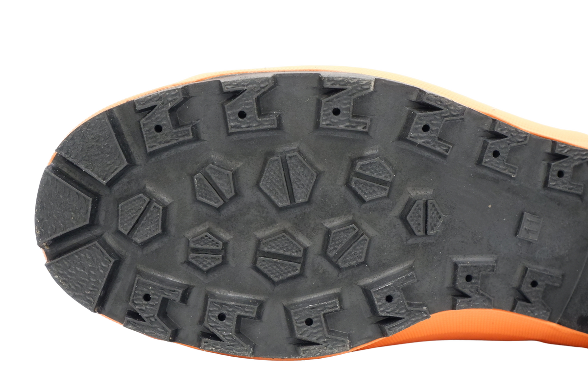 Steel Toe Forestry Boots with Chemical-Resistant NBR Lug Sole and Ice Stud Compatibility, Sizes 9 to 13