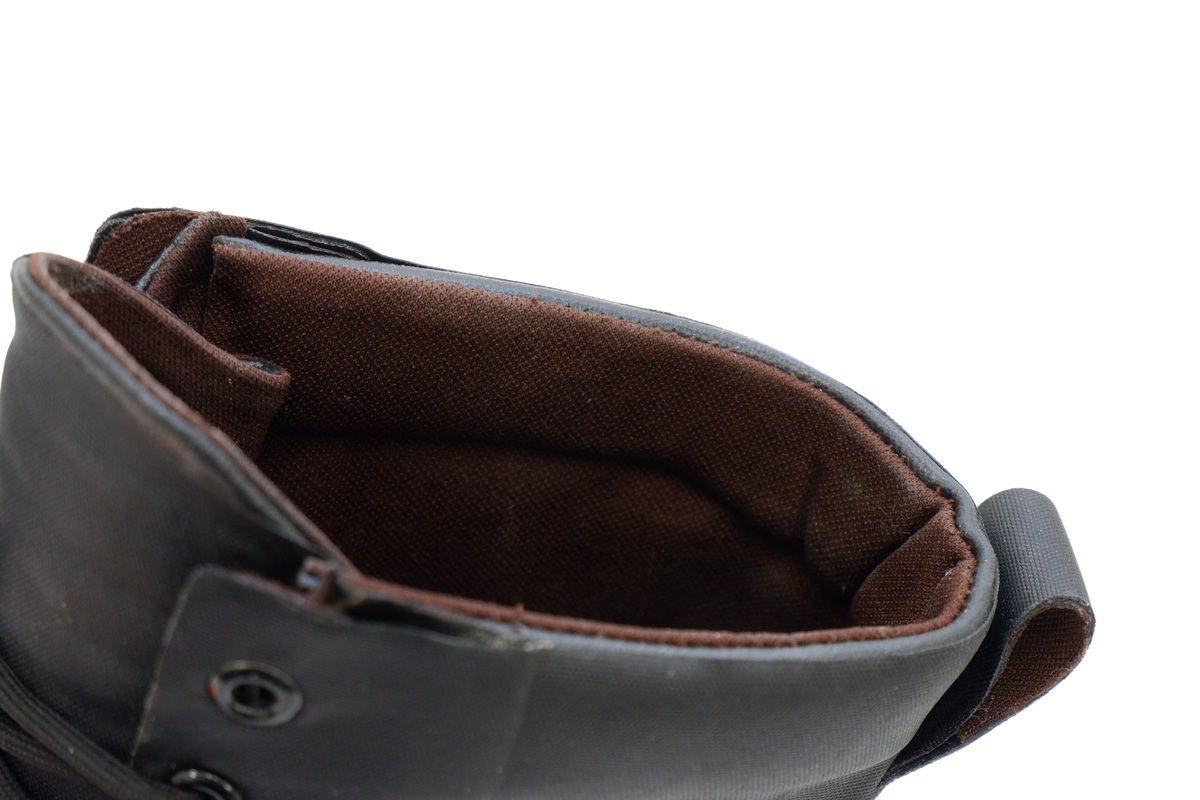 Steel Toe Forestry Boots with Chemical-Resistant NBR Lug Sole and Ice Stud Compatibility, Sizes 9 to 13