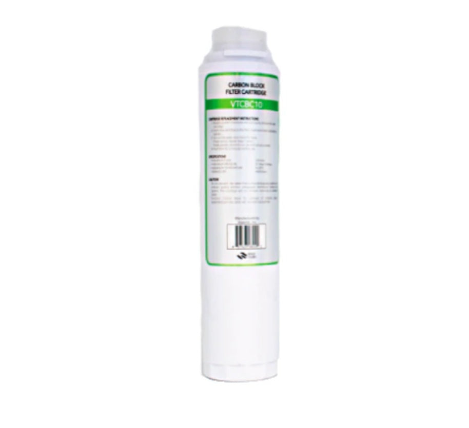 Waterite VTCBC10 Carbon Block Filter – 10 Micron Vecta-Twist & Excelgro RO Replacement Cartridge