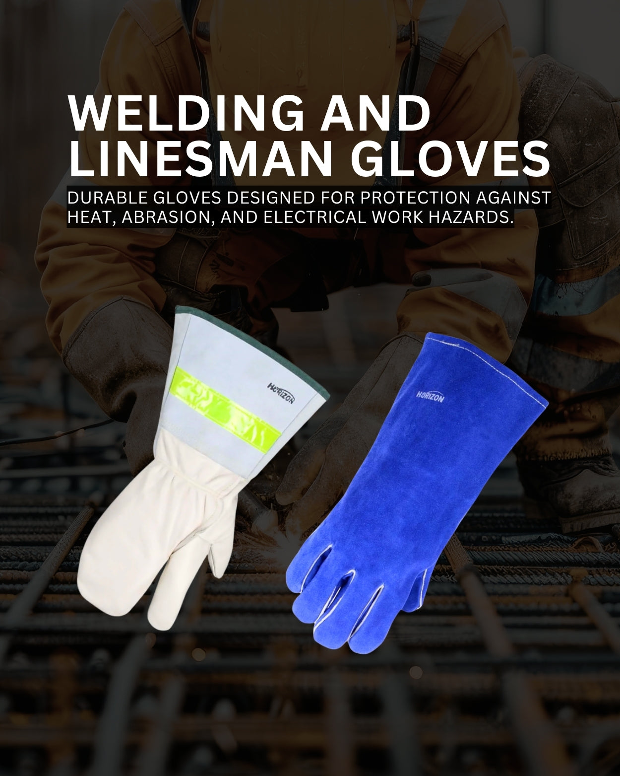 Welding and Linesman Gloves Banner