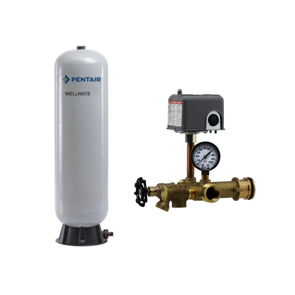 WellMate WM-12 Composite Pressure Tank – 40.3 Gallon Corrosion-Resistant Water Tank, 1" NPT, 125 PSI