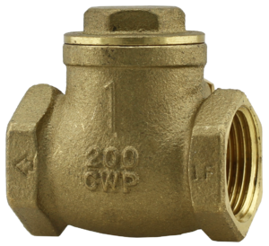 Brass Low Lead Swing Check Valve – Female Pipe Threads | Backflow Prevention for Potable Water, Oil, Gas, and Diesel Applications | 200 PSI Rating