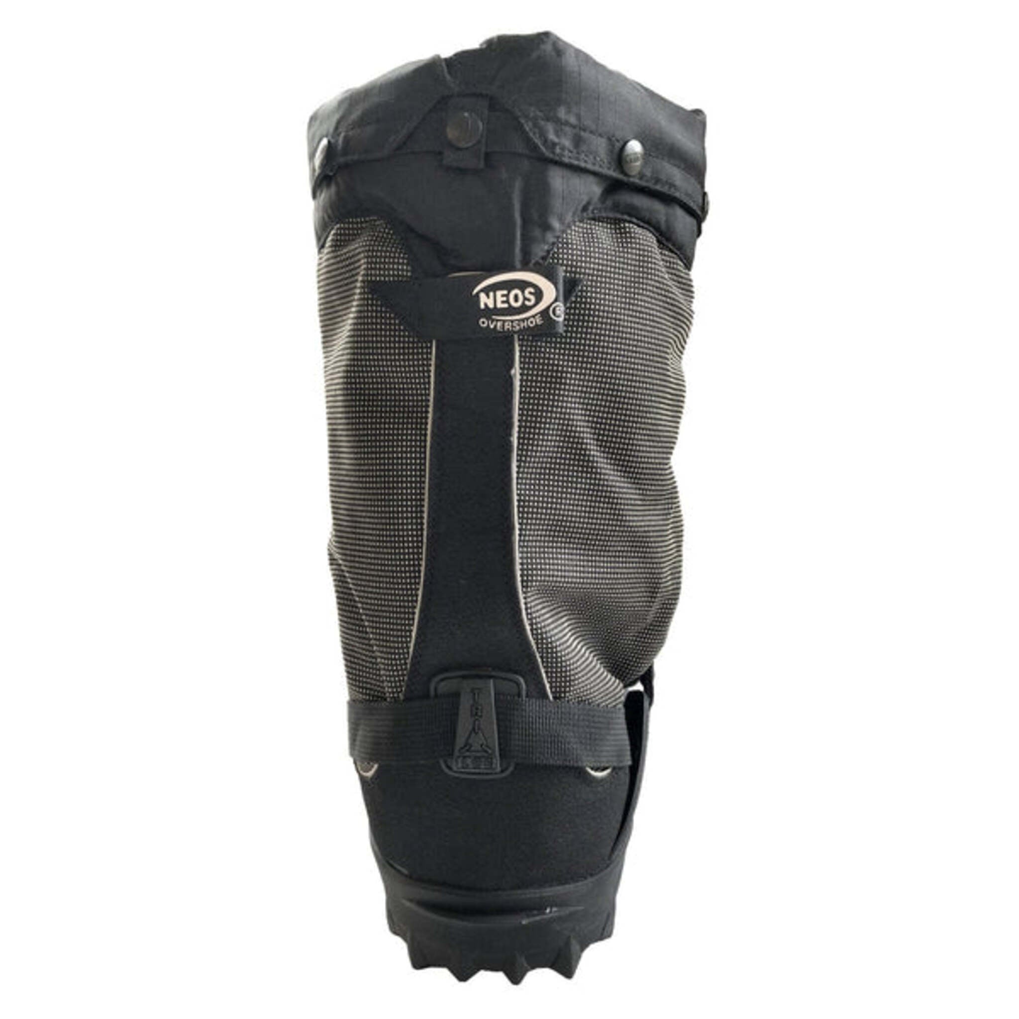 Back view waterproof NEOS Navigator 5 overshoes with adjustable gaiter closure