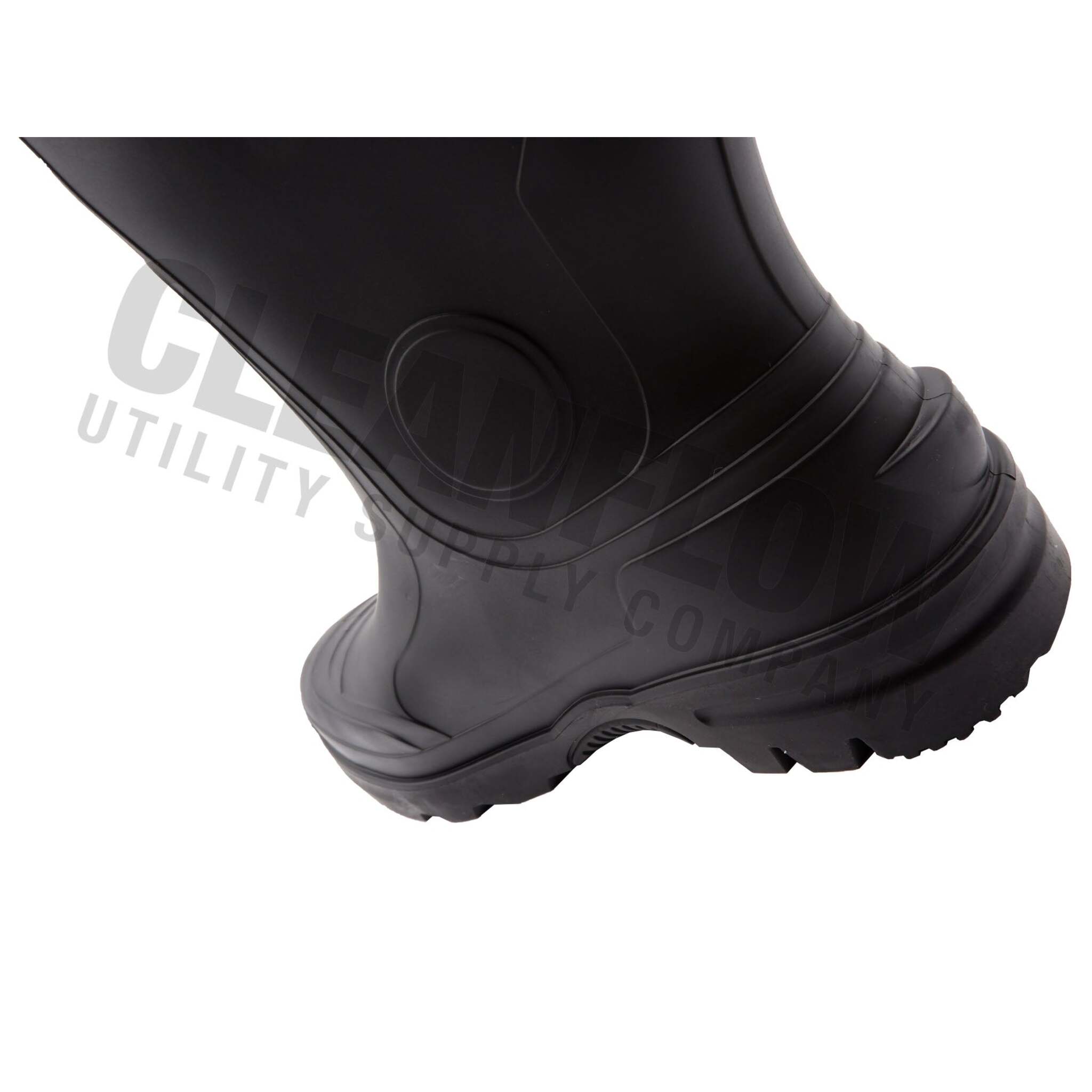 Lug sole traction detail on Baffin Blackhawk safety boot.