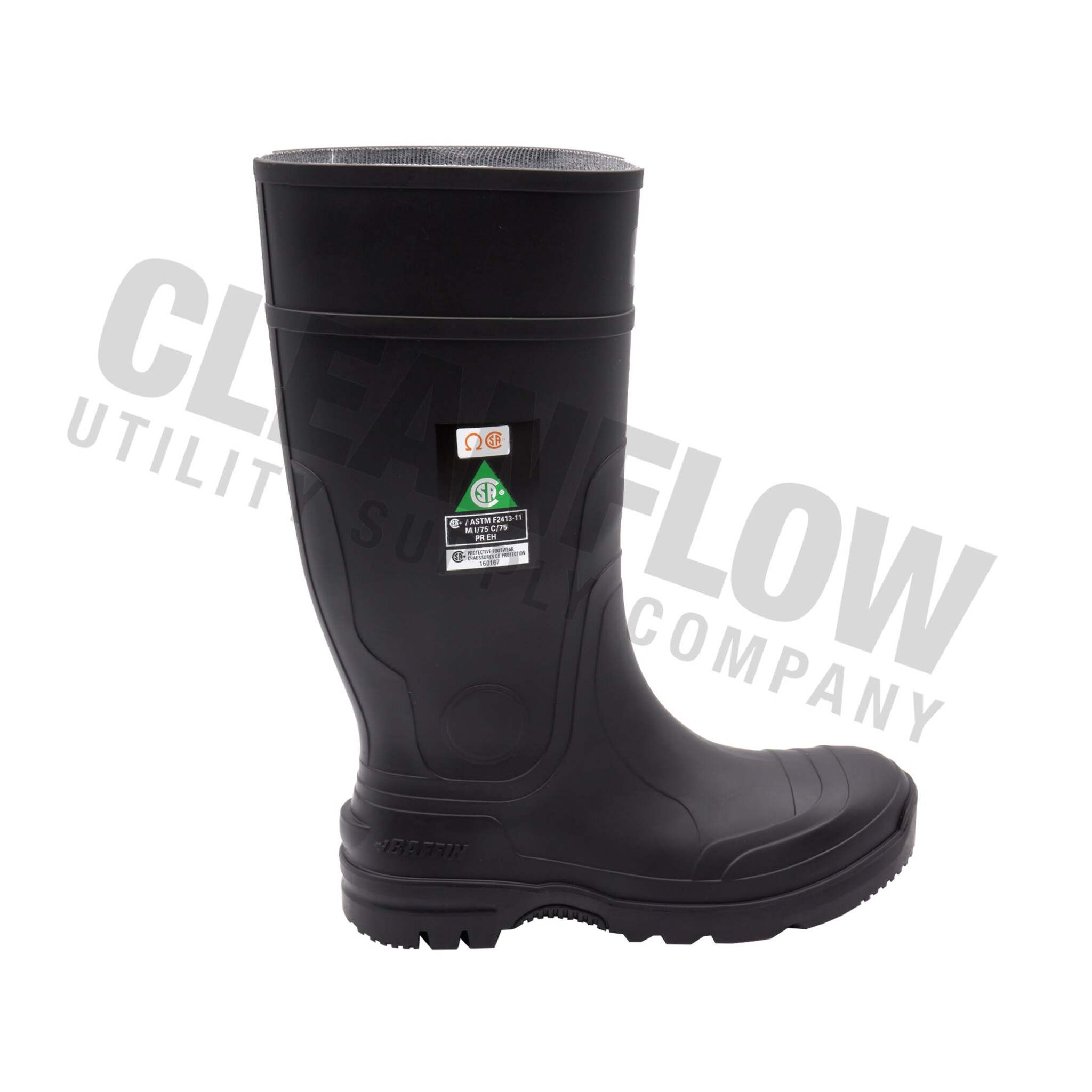 Front angled view of Baffin Blackhawk steel toe work boot.