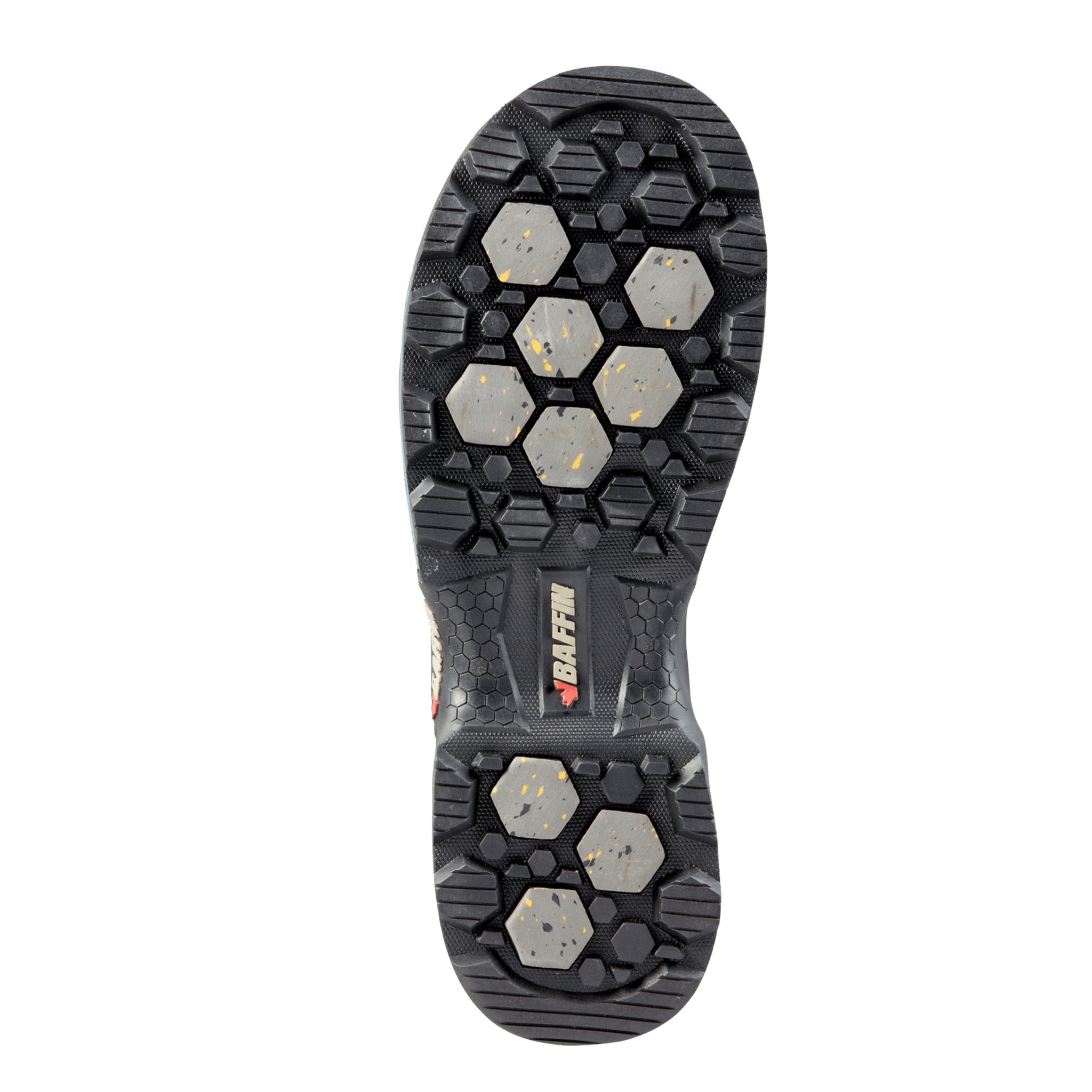 IceBite grip outsole on Baffin Ice Monster winter work boot.