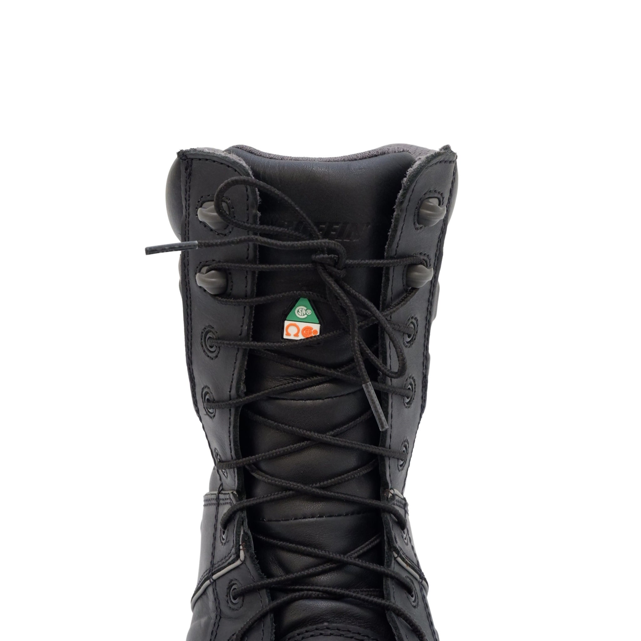 Lace-up front of Baffin Monster 8 waterproof work boot.