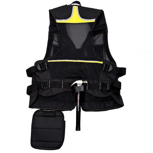 Terra Adjustable Premium Polyester Black Tool Vest