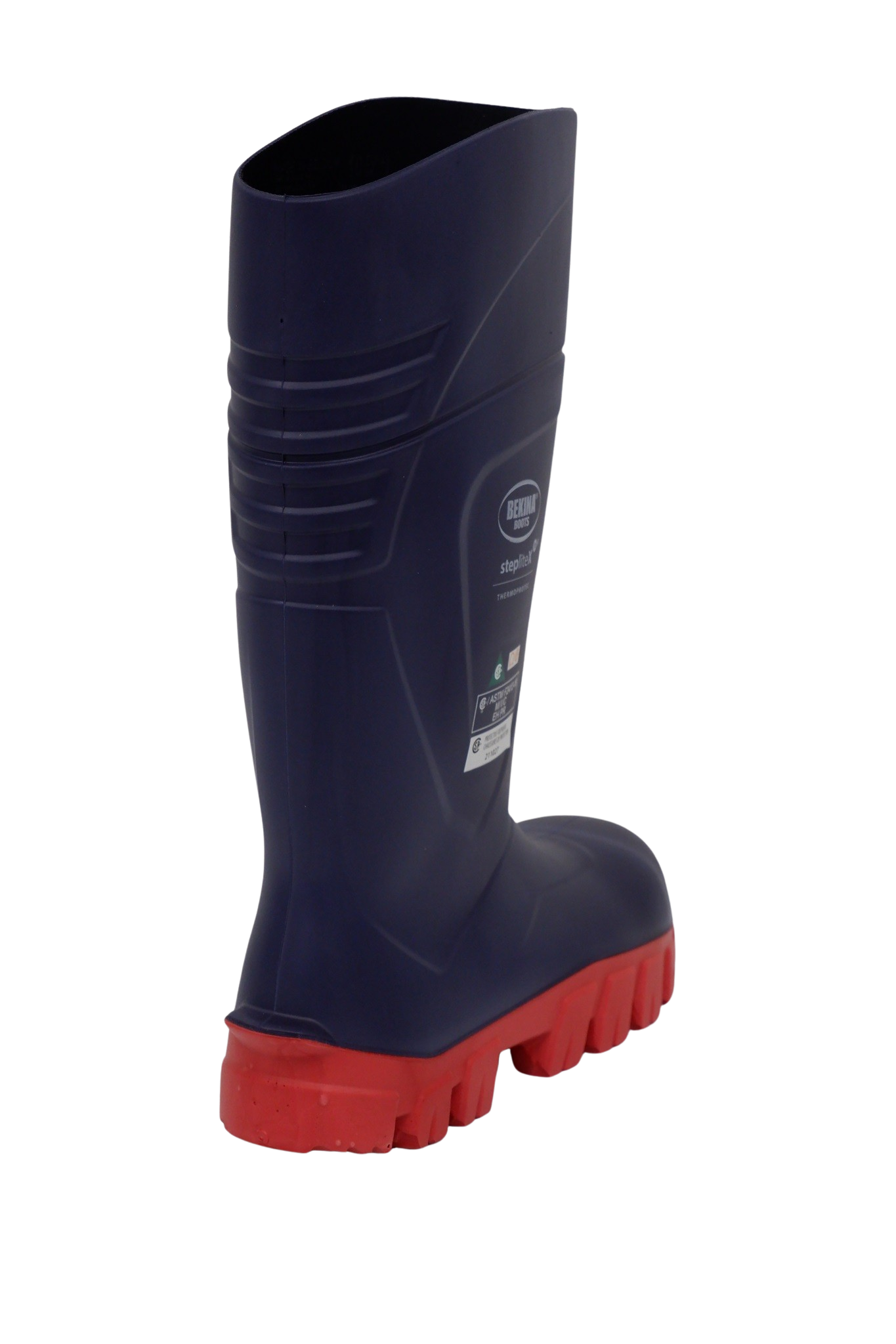 Rear heel view of Bekina StepliteXCi XC90BR winter safety boot