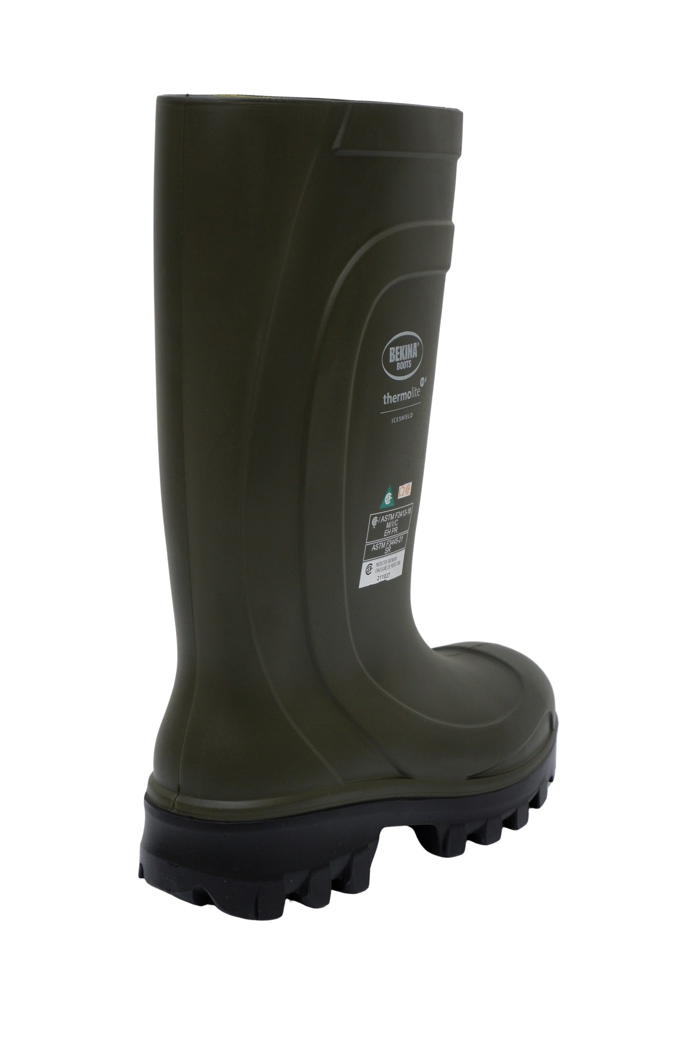 Side view of Bekina Thermolite Z090GG insulated PU safety work boots