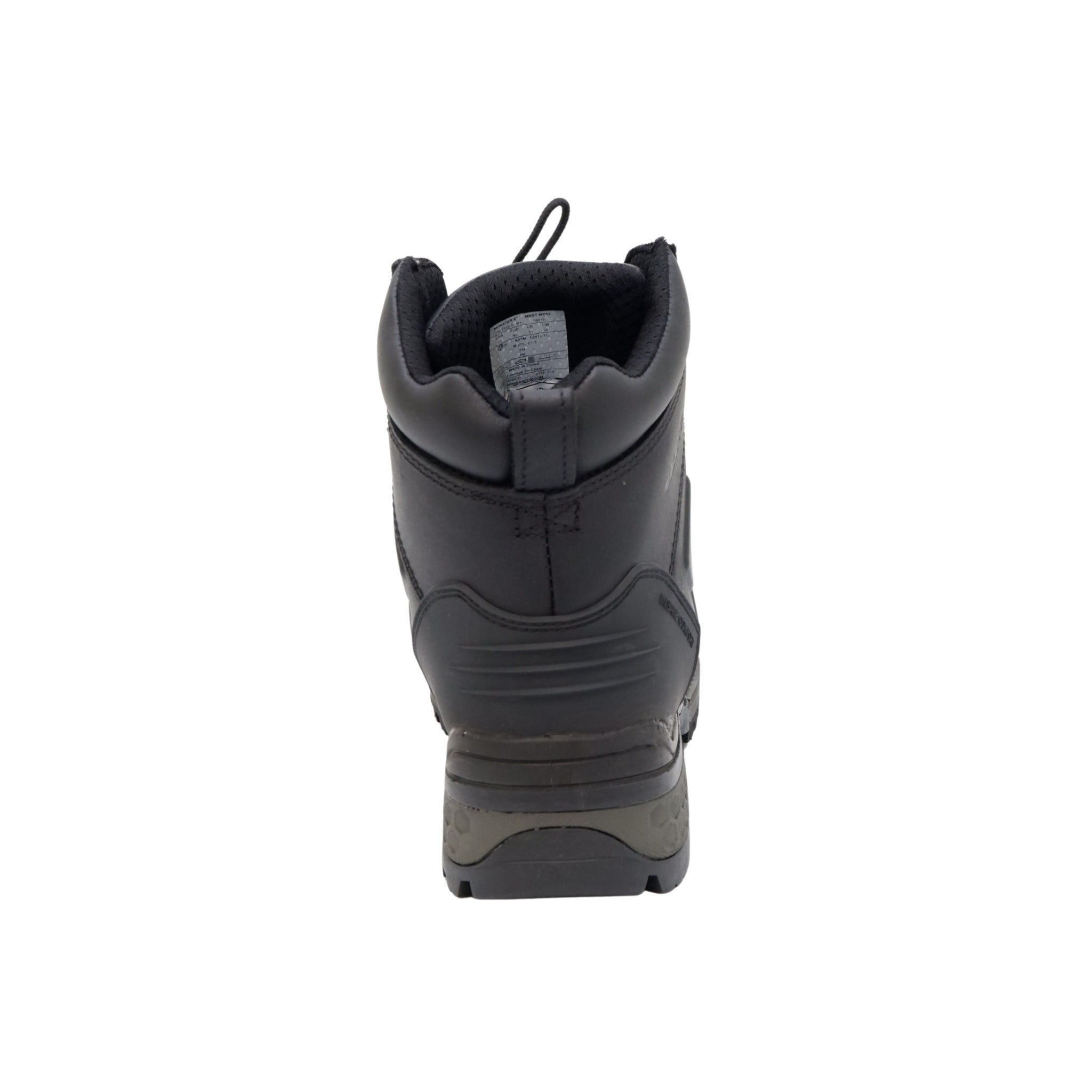 Back view black Baffin Monster 6 CSA safety work boot